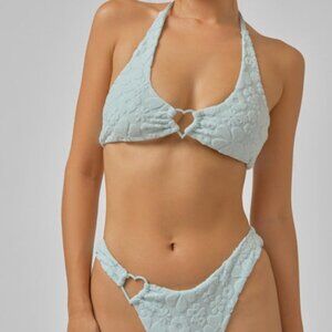 Blackbough Swim "Thea" Light Blue terry bikini Small